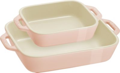 ＜STAUB＞【ＺＷＩＬＬＩＮＧおまとめ】レクタンギュラーディッシュ　マカロンカラー　２点セット　各色