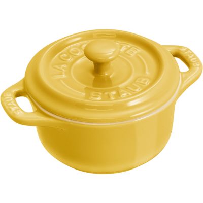 ＜STAUB＞セラミック　ミニココット　ラウンド　１０ｃｍ　シトロン