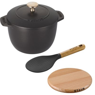 ごはん炊きセット ブラック （ラ・ココット de GOHAN M