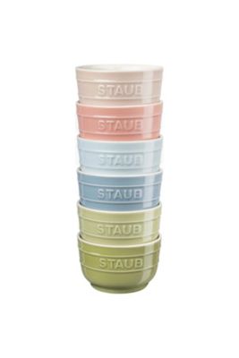 ＜STAUB＞【ＺＷＩＬＬＩＮＧおまとめ】ラムカン　ラウンド９ｃｍ　６Ｐセット　マカロンＭＩＸ