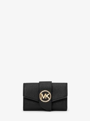 ＜MICHAEL KORS＞ＧＲＥＥＮＷＩＣＨ　ジップ　キーケース　エクストラスモール