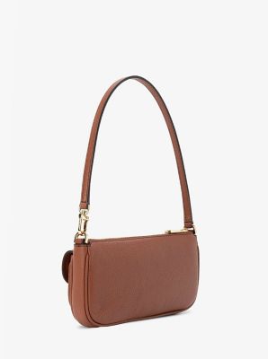 Michael Kors☆ 本革レザー・ポシェット・ショルダーバッグ ZOE ぺブル レザー ポシェット ショルダー スモール