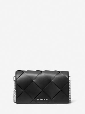 MICHAEL KORS/マイケル・コース JET SET ウーヴン レザー クロスボディ ミディアム 32S5SJ6C8L