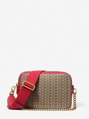 ロゴジャカード☆【Michael Kors】カメラクロスボディバッグ♪ MICHAEL KORS ショルダーバッグ バッグ JET SET ITEM ロゴ ジャ