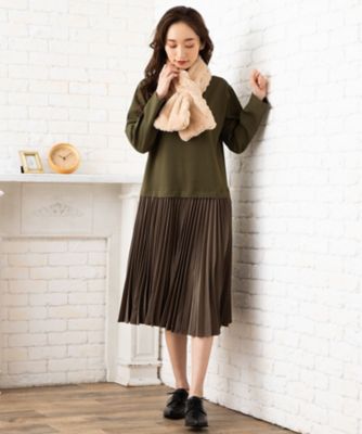 ｆｏｎｔ ｌａｂ フォントラブ パックプリーツ２ｗａｙワンピース 三越伊勢丹オンラインストア 公式