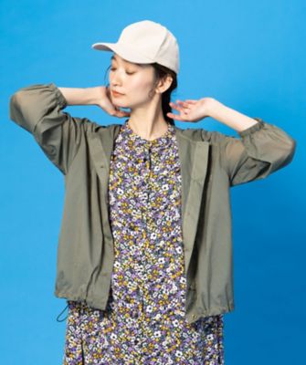 ＜sab street my standard (Women/大きいサイズ)＞シアーオーガンジーブラウスブルゾン　プラスサイズ