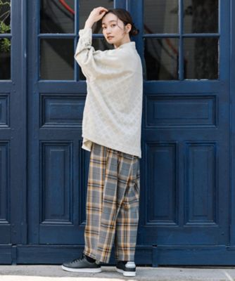 コーデュロイエンブロイダリーシャツ　プラスサイズ　３３－０１－６５５３