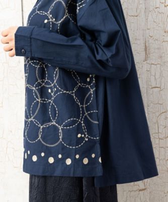 ＩＮＤＥＳＩＧＮ　サークルエンブロイダリーブラウス