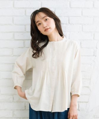 ＜sab street my standard (Women/大きいサイズ)＞ＩＮＤＥＳＩＧＮ　エンブロイダリーコットンリネンブラウス　３３ー０１ー６６１５