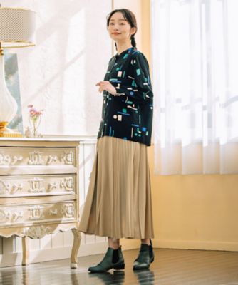 ＩＮＤＥＳＩＧＮ　カラフルジオメトリックブラウス　３３ー０１ー６６３９