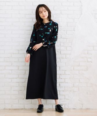 ＩＮＤＥＳＩＧＮ　カラフルジオメトリックブラウス　３３ー０１ー６６３９