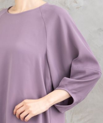 ダブルバックサテンブラウス プラスサイズ 33ー01ー6681 | sab