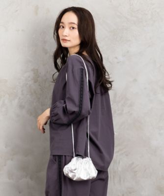 【送料無料】sab street my standard (Women/大きいサイズ)/サブストリート マイスタンダード INDESIGN チロリアンテープエンブロイダリーブラウス プラスサイズ 33ー01ー6685 チャコール(10) トップス【三越伊勢丹/公式】