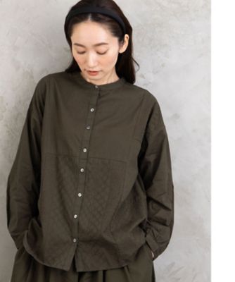 ＜sab street my standard (Women/大きいサイズ)＞ＩＮＤＥＳＩＧＮ　レースパッチワークブラウス　３３ー０１ー６６９０