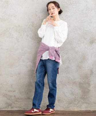 ぺんぺさん専用　ロンブル&インカローズ FONTLAB ジョーゼットロングブラウス 33ー01ー