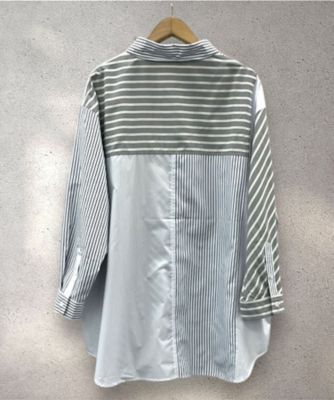 FONTLAB ストライプクレイジーパターンシャツ 33016700