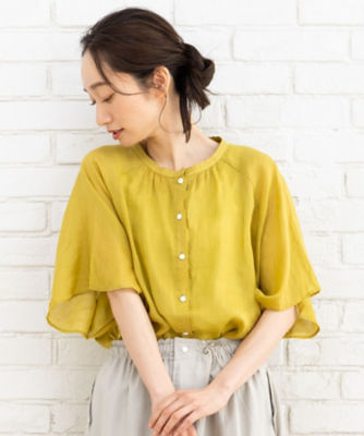 ＜sab street my standard (Women/大きいサイズ)＞ラミーフレアスリーブブラウス　３３－０３－６５５０