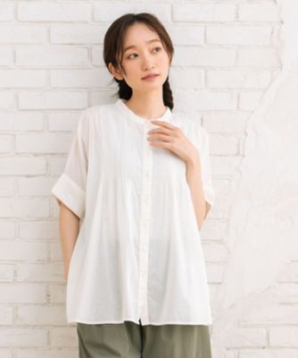 ＩＮＤＥＳＩＧＮ　コットンボイルピンタックブラウス　３３ー０３ー６６２９