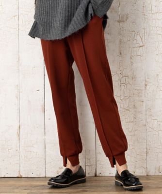 ＜三越伊勢丹/公式＞【SALE】sab street my standard (Women/大きいサイズ)/サブストリート マイスタンダード FONTLAB カットジョーゼットジョガーパンツ テラコッタ(21) パンツ・ズボン【三越伊勢丹/公式】