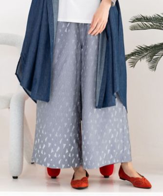 sab street my standard (Women/大きいサイズ)/サブストリート マイスタンダード ジオメジャカードワイドパンツ