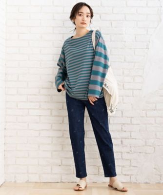 ＦＯＮＴＬＡＢ　ＦＢロゴデニムパンツ　プラスサイズ