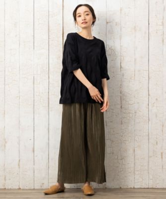 ＦＯＮＴＬＡＢセルフカットプリーツパンツ　プラスサイズ３３－１２－１４８５