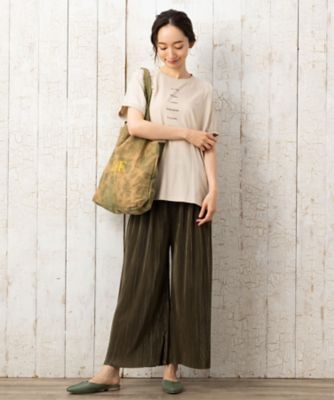 ＦＯＮＴＬＡＢセルフカットプリーツパンツ　プラスサイズ３３－１２－１４８５