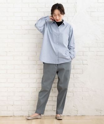 ハイテンションドロストテーパードパンツ　プラスサイズ　３３ー１２ー１５１０