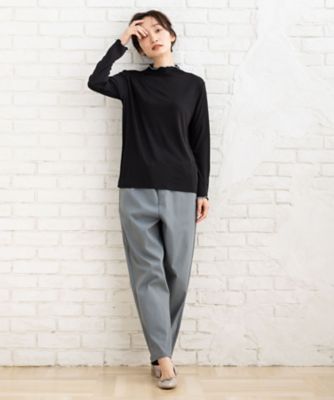 ハイテンションドロストテーパードパンツ　プラスサイズ　３３ー１２ー１５１０