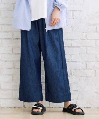 ＩＮＤＥＳＩＧＮ　ピンタックラインデニムパンツ　プラスサイズ　３３ー１２ー１５３３
