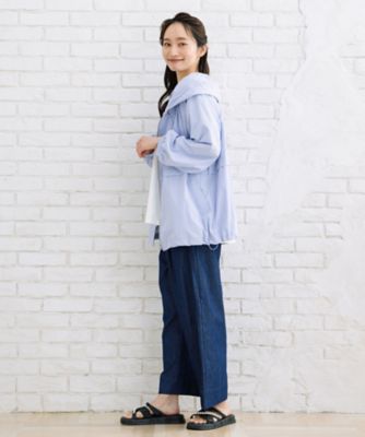 ＩＮＤＥＳＩＧＮ　ピンタックラインデニムパンツ　プラスサイズ　３３ー１２ー１５３３