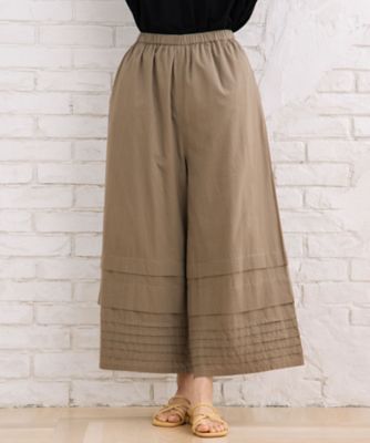 ＩＮＤＥＳＩＧＮ　タックヘムワイドパンツ　３３１２１５４５