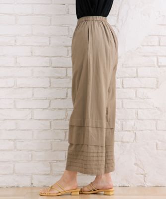 ＩＮＤＥＳＩＧＮ　タックヘムワイドパンツ　３３１２１５４５