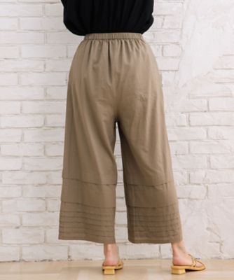 ＩＮＤＥＳＩＧＮ　タックヘムワイドパンツ　３３１２１５４５