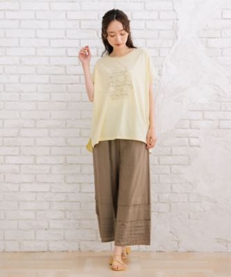 ＩＮＤＥＳＩＧＮ　タックヘムワイドパンツ　３３１２１５４５