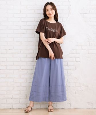 ＩＮＤＥＳＩＧＮ　タックヘムワイドパンツ　３３１２１５４５