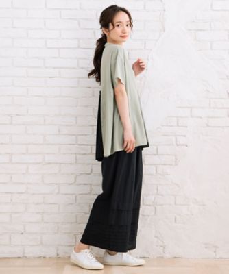 ＩＮＤＥＳＩＧＮ　タックヘムワイドパンツ　３３１２１５４５