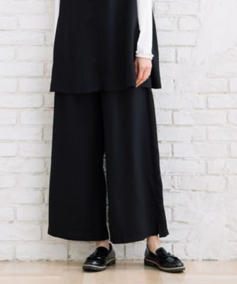 【SALE】【送料無料】sab street my standard (Women/大きいサイズ)/サブストリート マイスタンダード FONTLAB ホップサックワイドパンツ 33ー12ー1562 ブラック(00) パンツ・ズボン【三越伊勢丹/公式】