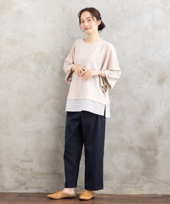 撥水・COOL ストレートタックパンツ 33ー12ー1575 | sab