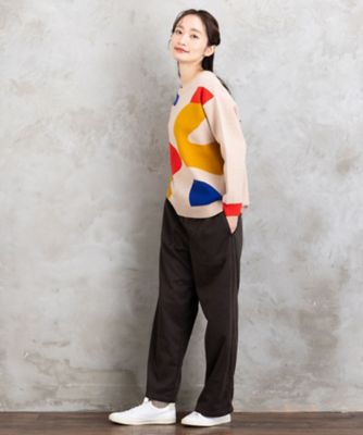 ウールライクワイドパンツ 33121622 | sab street my standard