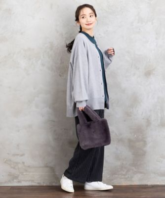 ウールライクワイドパンツ 33121622 | sab street my standard