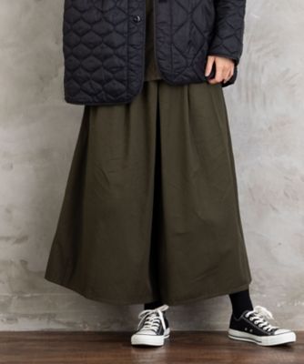 ＜sab street my standard (Women/大きいサイズ)＞ＩＮＤＥＳＩＧＮ　コットンツイルワイドパンツ　３３ー１２ー１６２８
