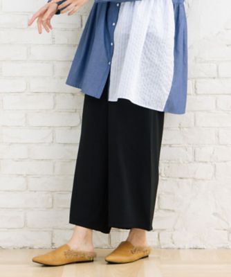 COOL・UV・防シワ スムースジョーゼットベイカーパンツ プラス