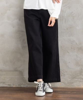 【送料無料】sab street my standard (Women/大きいサイズ)/サブストリート マイスタンダード London Denim 30th デニムワイドパンツ 33ー12ー1648 ブラック(00) パンツ・ズボン【三越伊勢丹/公式】