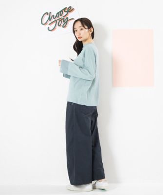 FONTLAB コットンピケタックワイドパンツ 33ー12ー1666