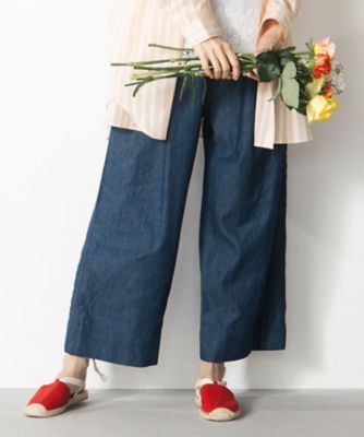 ＜sab street my standard (Women/大きいサイズ)＞ＩＮＤＥＳＩＧＮ　ピンタックラインデニムパンツ　３３ー１２ー１６８５