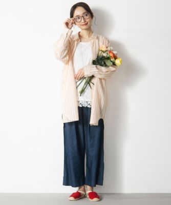 INDESIGN ピンタックラインデニムパンツ 33ー12ー1685