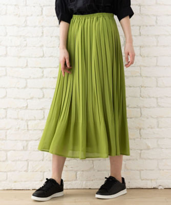 シフォンプリーツスカート | sab street my standard (Women/大きい 