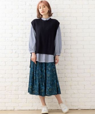 Ｂｌｅｕ　ｔａｎｇｏ　コラボ　ギャザースカート
