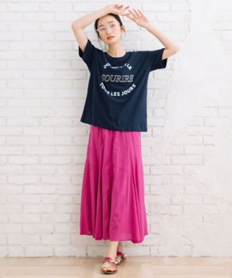 ＩＮＤＥＳＩＧＮ　オーガニックコットン　フレアハギスカート　３３ー１４ー１５３０